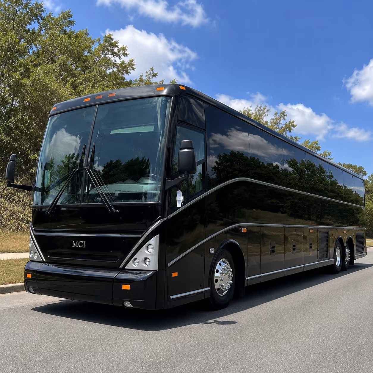 lawrence charter bus services exterior