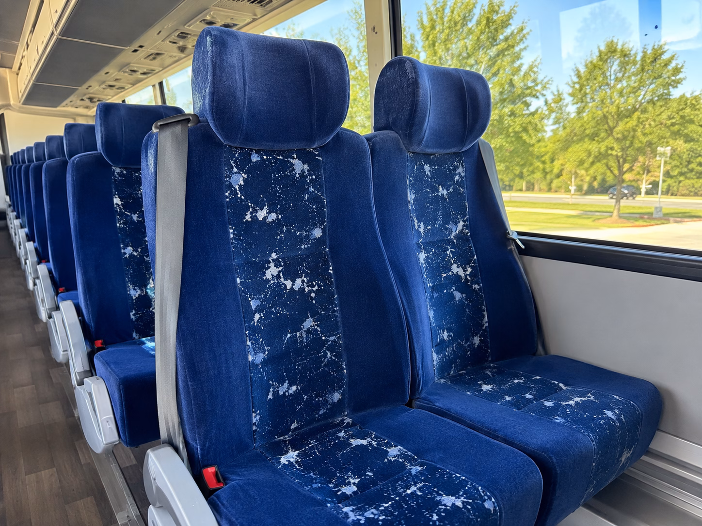 lawrence charter bus services interior