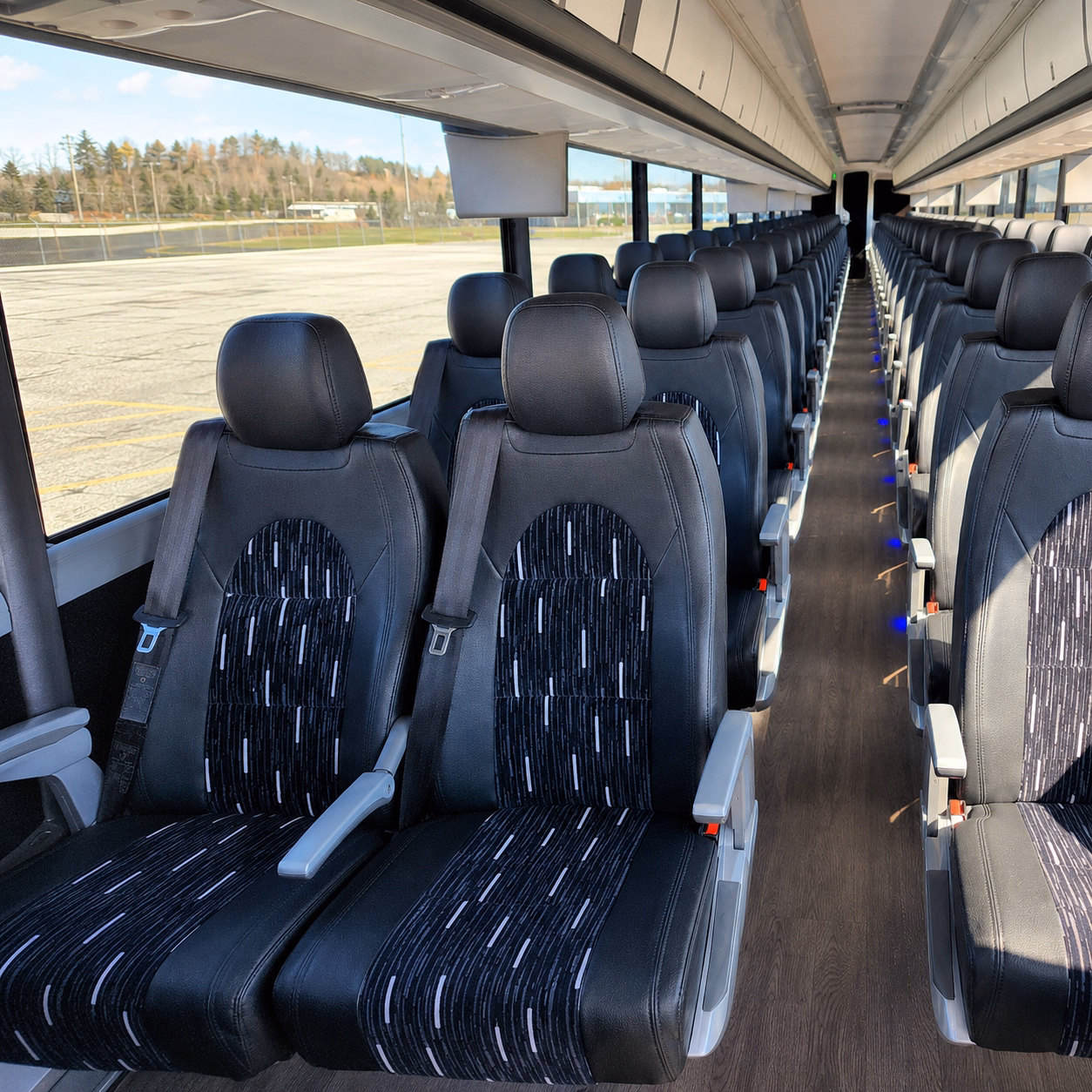 lawrence wine tour brewery transportation onboard seating